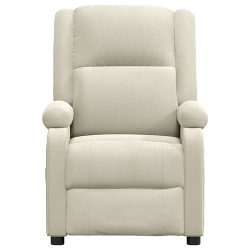 Non Communiqué Crème Vidaxl Fauteuil Inclinable Velours