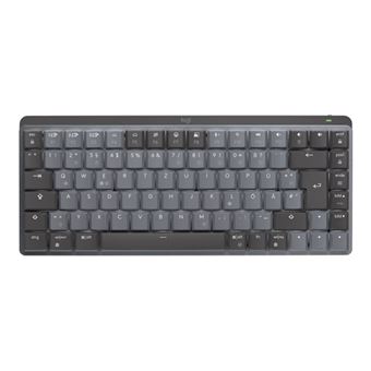 Logitech Master Series MX Mechanical Mini - Clavier - rétroéclairé - sans fil - Bluetooth LE - QWERTY - International US - commutateur : Clicky - graphite - 1