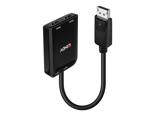 Lindy - Répartiteur vidéo/audio - Concentrateur MST, DisplayPort - 2 x HDMI - de bureau