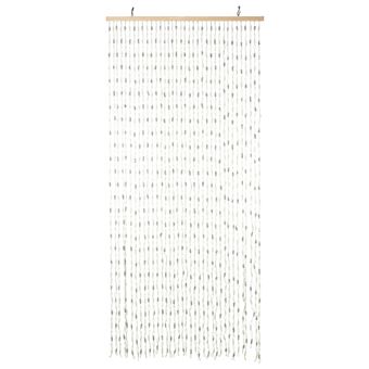 Rideau En Bambou Et Perles De Bois Maximex - Dimensions 90x200 Cm, Marron, Neuf Pour Porte Ou Décoration
