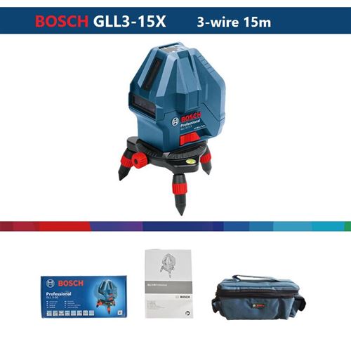 Niveau Laser BOSCH GLL3-60XG Marqueur 12 Lignes Bleu - Outils de