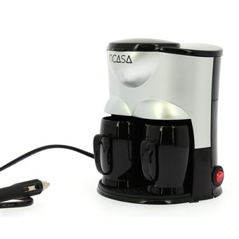 INCASA Cafetière électrique 12 Volts Modèle 2 tasses - Camping - 1