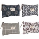 Likesing Mini Trousse De Toilette Pour Femme, Bleu, Trousse De Toilette En Velours Côtelé