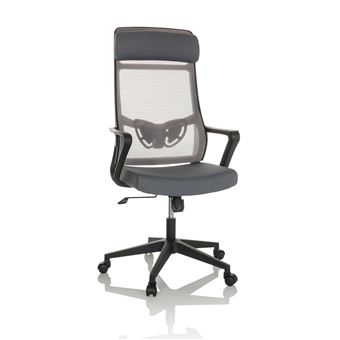 Siège de bureau  / Siège pivotant NEKEO Maille / Tissu gris hjh OFFICE - 1