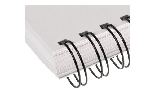 Renz - 9.5 mm - 23 anneaux - A4 (210 x 297 mm) - noir - 100 unités fil de ligature - pour Office line 2:1
