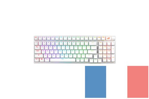 Non Communiqué Blanc Asus Rog Strix Scope Ii 96 Wireless - Clavier Mécanique Gaming - Tri-Mode, Commandes Multifonctions, Switchs & Stabilisateurs Rog Nx Snow Et Hot-Swap, 3 Angles D'inclinaison Et Repose-Poignets, Azerty
