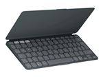 Logitech Keys-To-Go 2 - Clavier - couvercle intégré - sans fil - Bluetooth LE - QWERTZ - Suisse - graphite