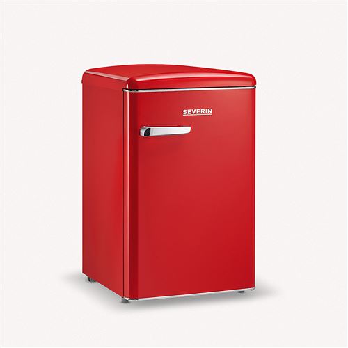 Severin 8830-000 RKS 8830 R&eacute;frig&eacute;rateur Look A+, 106 liters, Rouge R&eacute;tro