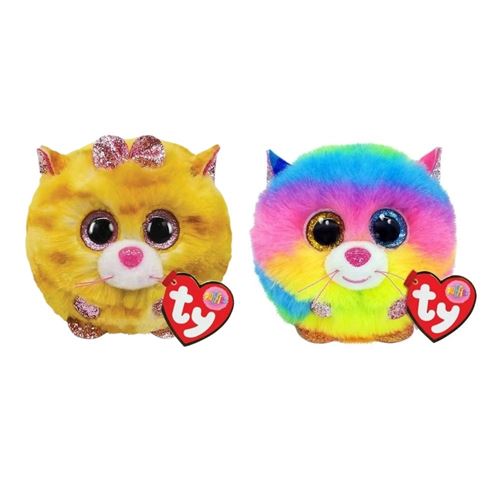 Ty - Peluches - Teeny Puffies - Tabitha Chat & Gizmo Chat