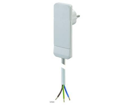 933.004  - Schuko-Flachstecker ws, 1,5m Ltg 933.004