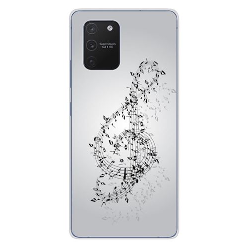 Coque en silicone imprimée compatible Samsung Galaxy S10 Lite Valse des notes