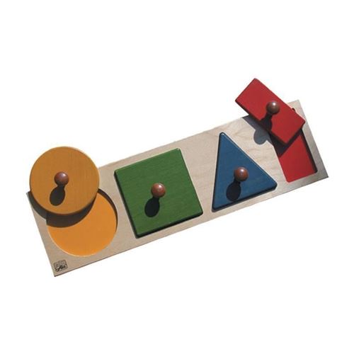 BSM Jeu dencastrement Formes geometriques et couleurs - Mixte - Livre a lunite