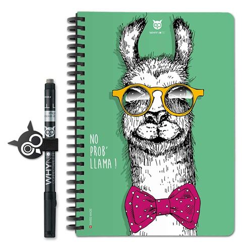 Carnet effaçable A5 WhyNote Lama