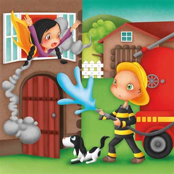 Eurekakids Puzzle évolutif pompier 4 en 1