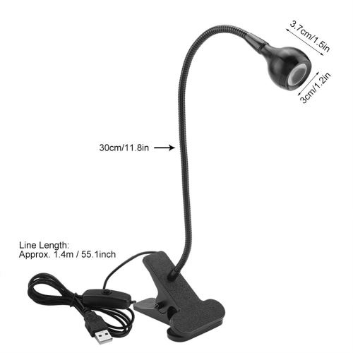 Lampe de bureau rechargeable à col de cygne LED COB - Avec pince -  Veilleuses - Achat & prix