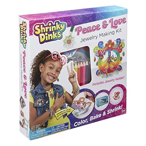 Kit de bijoux de paix et d'amour de Shrinky Dinks