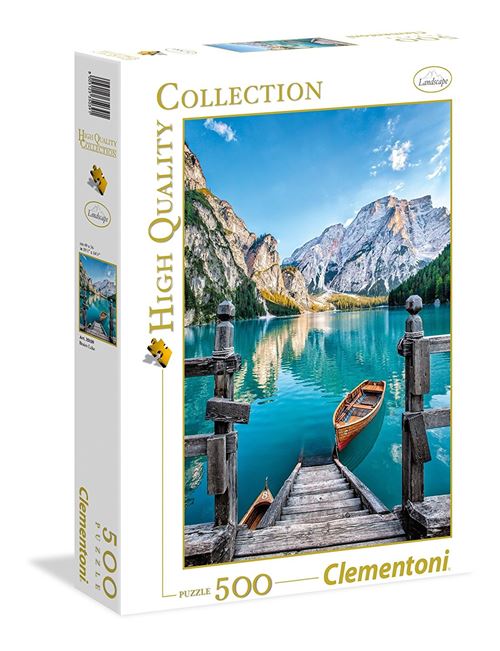 Clementoni Puzzle 500 pièces Braies Lac