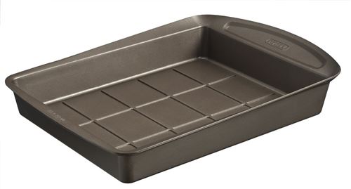 Moule à brownie 28 x 22 cm en métal avec prise en main facile, PYREX asimetriA