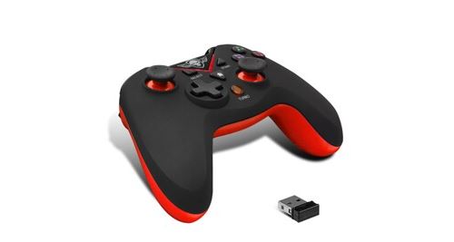 Manette sans fil Spirit of Gamer XPG Noir et Rouge PC et PS3