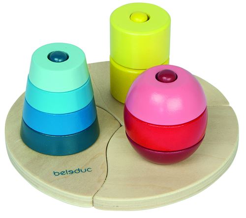 beleduc gerbeur triple en bois 12 pièces