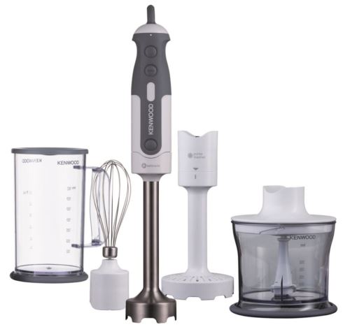 mixeur plongeant 800w blanc/gris - hdp310wh