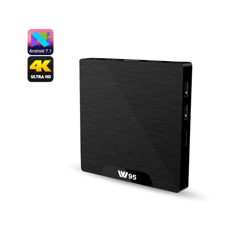 Smart tv box android support 4k, android 7.1, google play, kodi tv, processeur quad-core, wifi, dlna, miracast