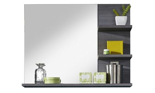 MIAMI Miroir de salle de bain L 72 cm - Gris anthracite mat