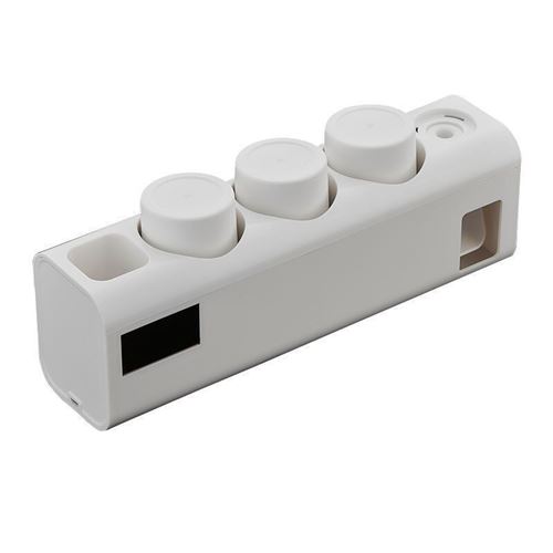 Porte-Brosse À Dents UV Énergie Solaire Avec Distributeur De Dentifrice et 3 Tasses Blancs