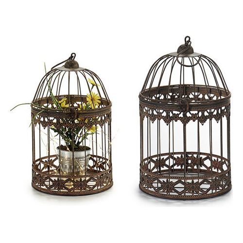 cage gift decor métal (19 x 30 x 19 cm)