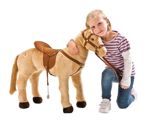 Happy People Cheval Palomino avec son brun 81x50 cm