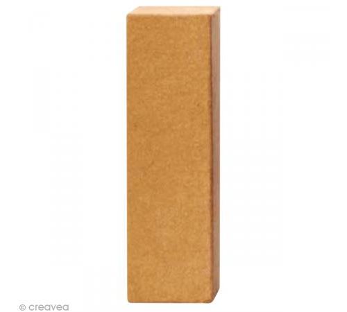 Lettre en carton I qui tient debout - 17,5 x 5,5 x 5,5 cm