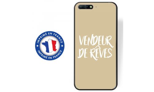 Coque souple pour Huawei Y6 (2018) avec impression Motifs vendeur de rêves taupe