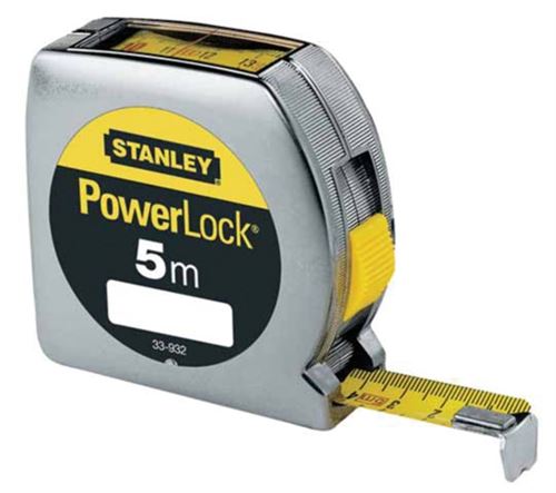 Mètre Ruban Powerlock 5Mx19Mm Lecture Directe - Stanley - 0-33-932