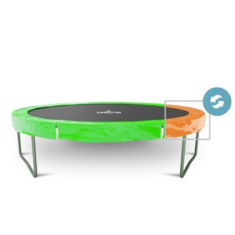 JUMP4FUN Coussin de protection des ressorts pour Trampoline, réversible orange / vert pomme : ø 6Ft - 1