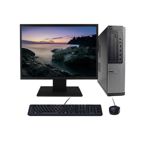 PC de bureau Dell Pc dell optiplex 790 dt g630 2.70ghz 4go/480go ssd wifi w10 + ecran 20