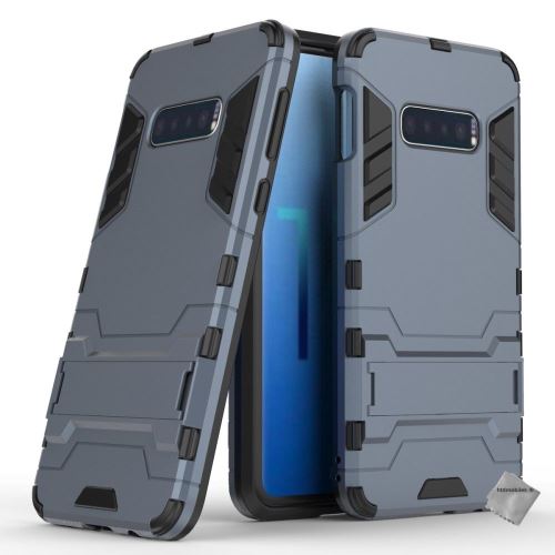 Housse etui coque rigide anti choc pour Samsung Galaxy S10e + film ecran - BLEU FONCE - htdmobiles