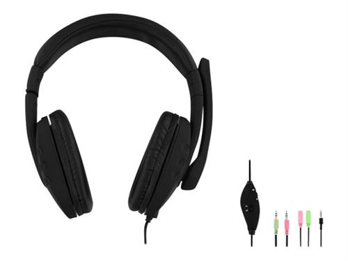 T'nB HS-300 - Flight - micro-casque - circum-aural - filaire - jack 3,5mm - noir