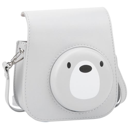 Pochette de rangement rétro PU pour Fujifilm mini11 Beige