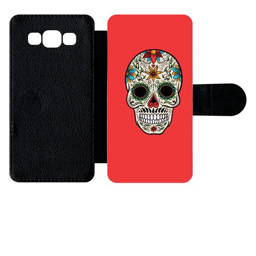 Etui À Rabat Samsung Galaxy A5 Crane Couleurs Fond Rouge