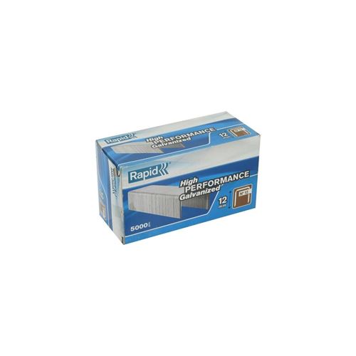 Lot de 5000 agrafes pour agrafeuse de compresseur RAPID 12, 12 mm