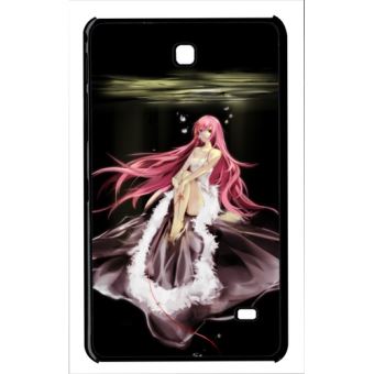 Coque Samsung Galaxy Tab 4 Manga Fille Cheveux Rose Housse