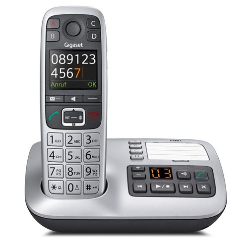 Gigaset E560 A platin Schnurlostelefon