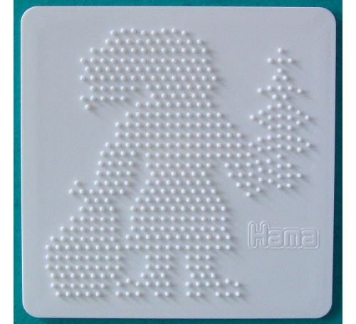 Plaque hama pere noel pour perles a repasser midi - loisirs creatifs - 284