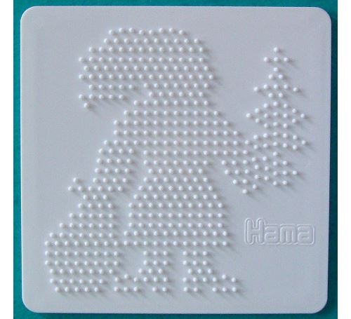 Plaque pere noel pour perles a repasser midi - loisirs creatifs - 284