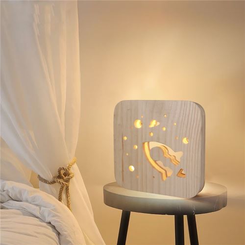 Creative Craft Décoration Lampe en bois Led Lumière Veilleuse Lampe de table_onaeatza438