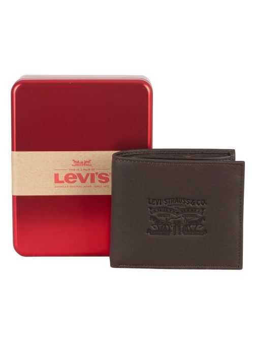 Levi's® - Geldbörse -VINTAGE TWO HORSE BIFOLD COIN WALLET, für Damen, Braun, Größe Onesize