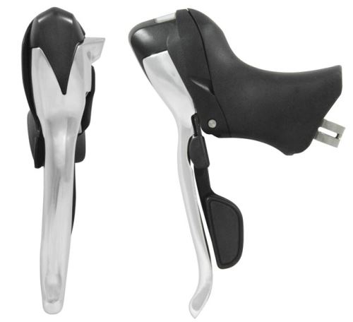 Leviers de frein à index 9 vitesses SunRace R90 STR90 noir / argent