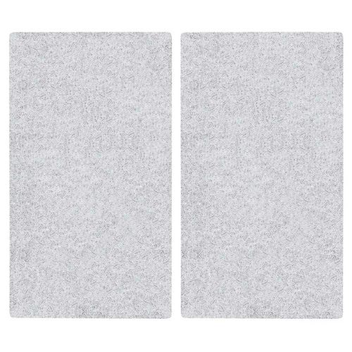 Planche à découper en verre - Couvre plaques - Lot de 2 - Verre trempé