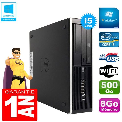Pc hp compaq pro 6300 sff i5-2400 ram 8go disque 500go graveur dvd wifi w7 État correct - Hewlett-Packard reconditionné disponible sur Fnac