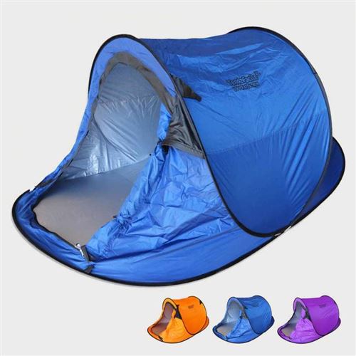 Beach and Garden Design - Tente de plage 2 sièges abri solaire camping protection uv TENDAFACILE XL, Couleur: Bleu